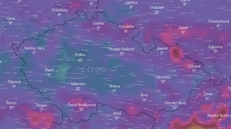 Česko zasáhne velmi silný vítr, varovali meteorologové